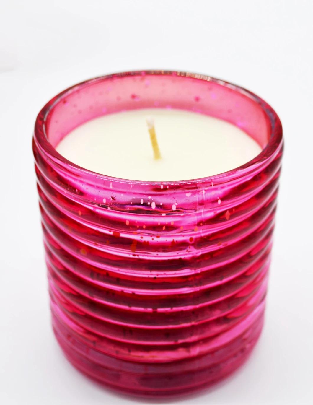 Home Decoration Glass Candle Holders Forested Candle Jars Any Color 300 Ml Candle Holders