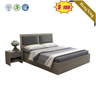 Modern Design Grey Color Factory Wholesale Bedroom Furniture Single Kids Size Storage Beds