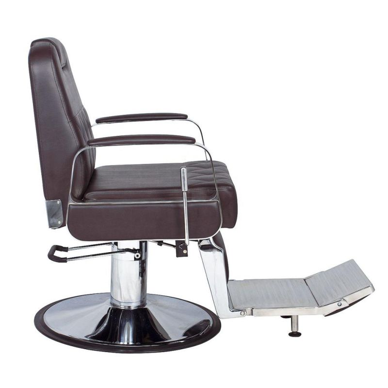 Hl-9284 Salon Barber Chair for Man or Woman with Stainless Steel Armrest and Aluminum Pedal