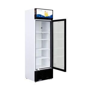 383L Direct Cooling Reach in Commercial Display Refrigerator Swing Single Glass Door Display Showcase