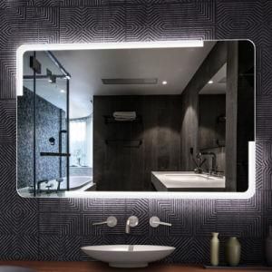 Hotel Bathroom Anti Fog Touch Switch Waterproof Backlit Smart LED Mirror with Light
