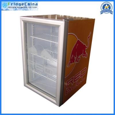 Glass Door Upright Display Showcase for Supermarket and Restrant