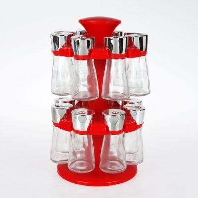 Wholesale Clear Revolving Rotating Carousel Plastic Seasoning Spice Bottle Spice Rack Organizer