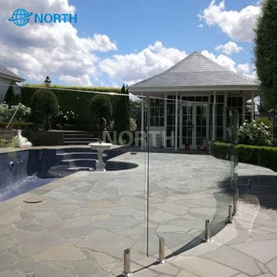 Frameless Aluminum Glass Railing with Hardware