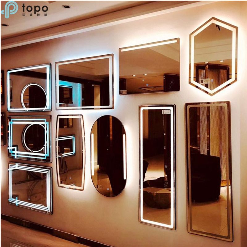 H500mm*700mm 3D LED Light Wall Bathroom Makeup Mirror on Sale (MR-YB1-DJ003)