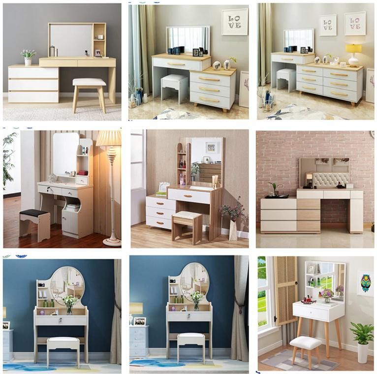 Chinese Office Furniture Computer Table Desks Home Wooden Bedroom Furniture Dressing Table Dresser with Mirror