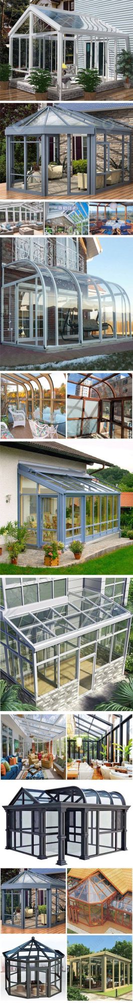 Luxury Design Gazebo Sunroom Industrial Roof Sunroom Customized Glass Room Sunroom