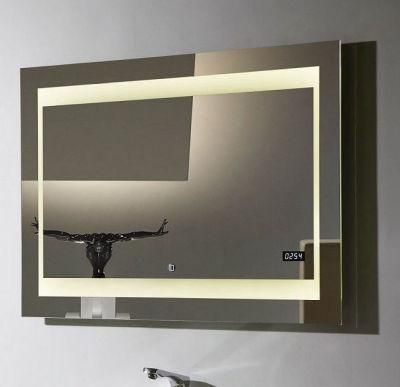 4mm 5mm 2700K Warm Light Backlit LED Bathroom Mirror with Wall Hanging