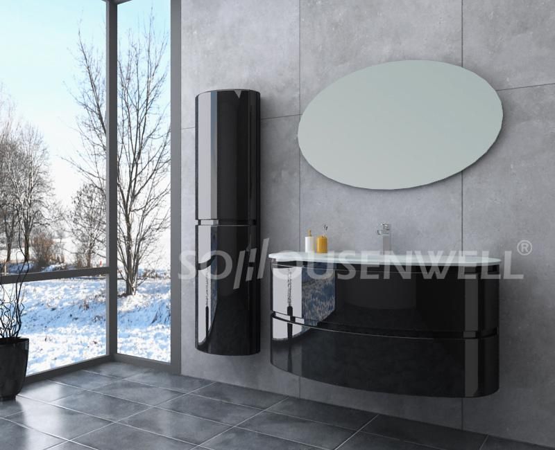36 Inch Bathroom Vanity Oval Mirror Cabinet