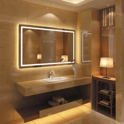 Illuminated LED Lighted Frameless Wall Smart Mirror Bathroom Furniture China Manufacturer