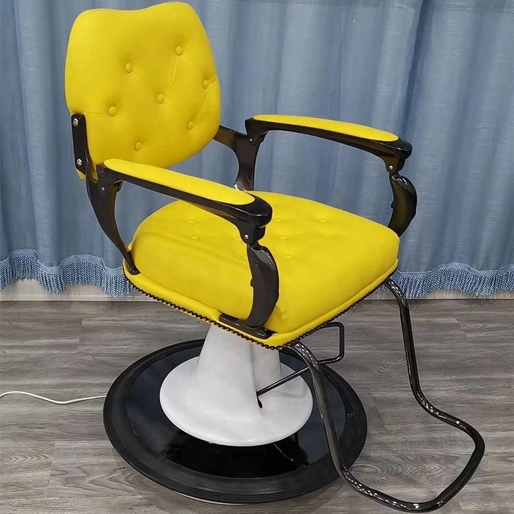 Hl-7269 Salon Barber Chair for Man or Woman with Stainless Steel Armrest and Aluminum Pedal