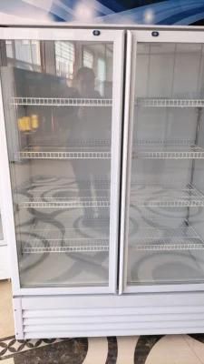 Commercial Frost-Free Vertical Large-Capacity Fruit Preservation Beverage Refrigerated Single and Double Door Display Cabinet