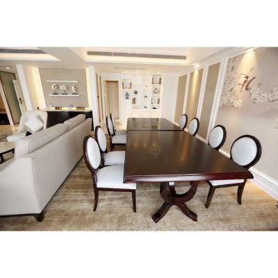 Wooden Rectangle Simple Dining Table Set Furniture for Hotel