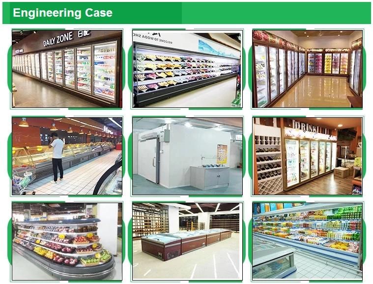Manufacture Wholesale Supermarket Deluxe Split Vertical Refrigerating Display Cabinet