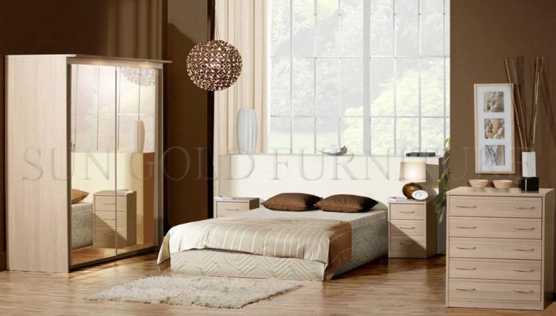 Modern Sample Solid Wooden Bed in Bedroom Furniture (SZ-BF138)