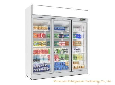 Super Market Chiller Display Refrigerator Cabinet Deep Freezer Top Lighting Box Fridge