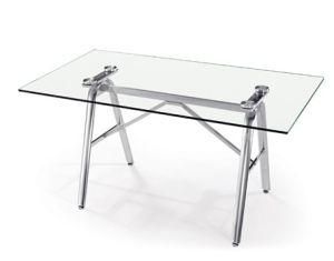 Modern Glass Metal Restaurant Table (RT-12)