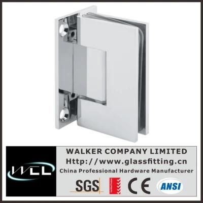 Bh2001 Chrome Wall Mount Full Back Plate Standard Hinge