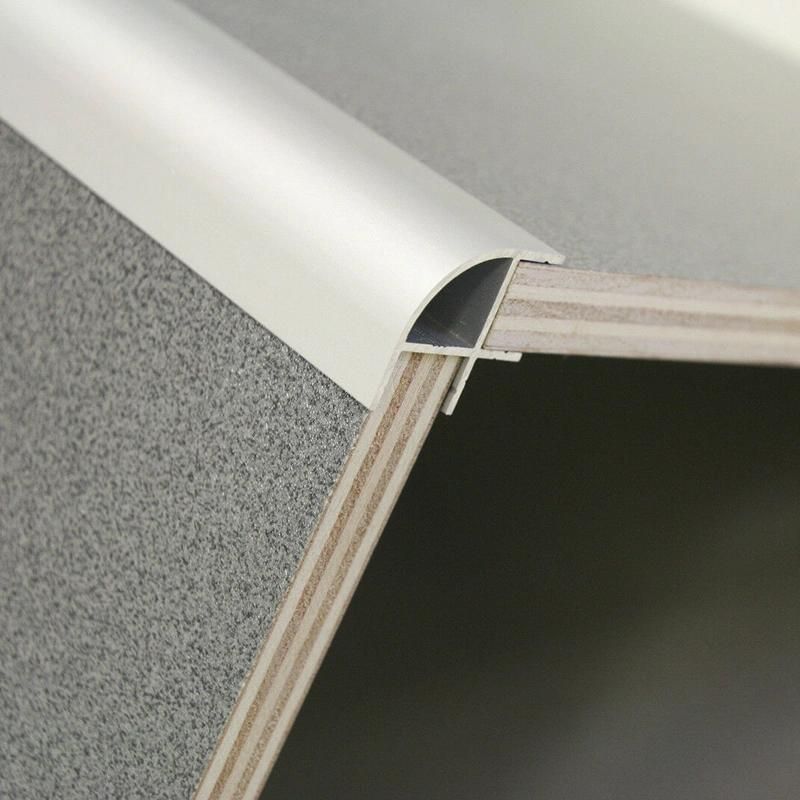 12mm 15mm Aluminium Corner Profile Silver Large Radius Aluminum Corner Edge for Furniture