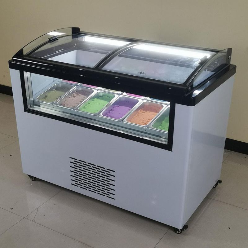 Shcx-Commercial Window Version2022 New Design Factory Price Ice Cream Rapid Freezing Cabinet /6barrels/10boxes/10racks-Cxsd206