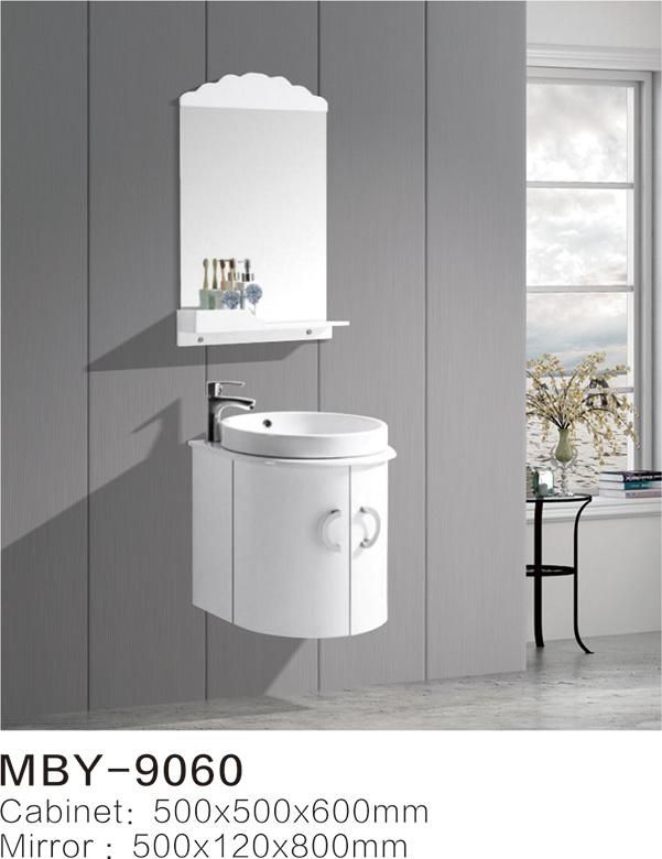 New Design Bathroom Mirror Cabinet PVC Bathroom Cabinet Vanity