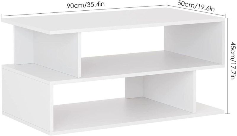 Modern Simple MDF Wood New Design Tea Coffee Center Table with Drawer