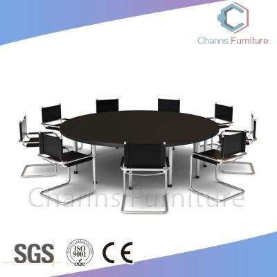 Modern Furniture Big Size 10 Persons Round Office Desk Meeting Table (CAS-MT1801)