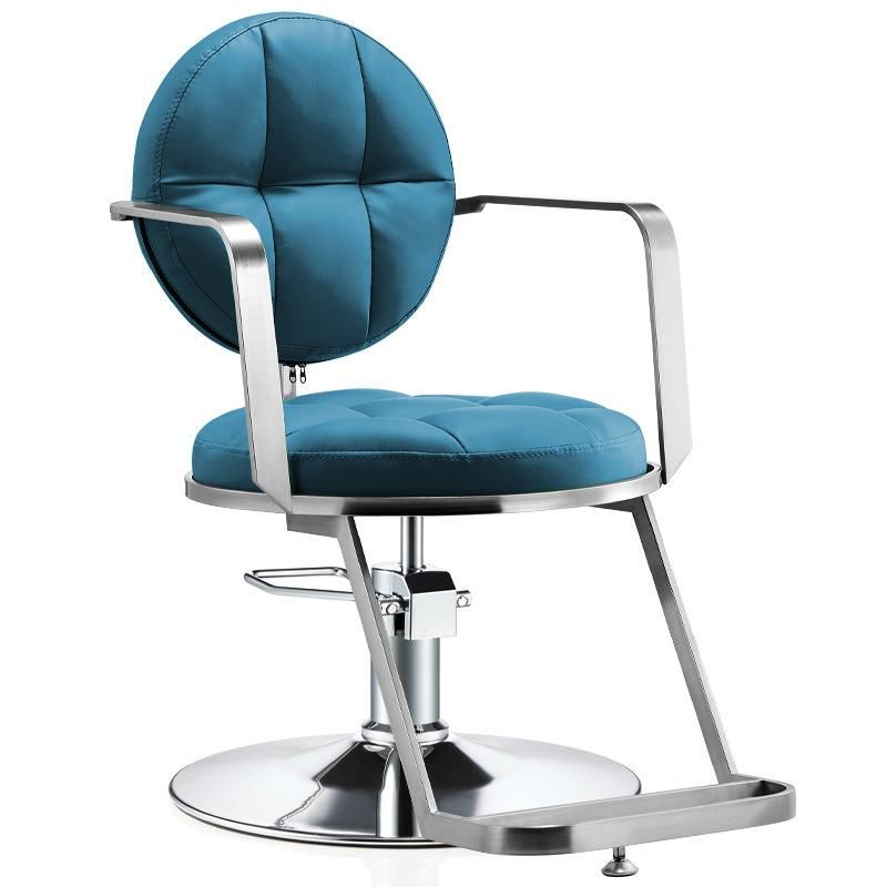 Hl-7248A Salon Barber Chair for Man or Woman with Stainless Steel Armrest and Aluminum Pedal