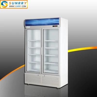 670L Double Doors Refrigerated Beverage Display Cabinets