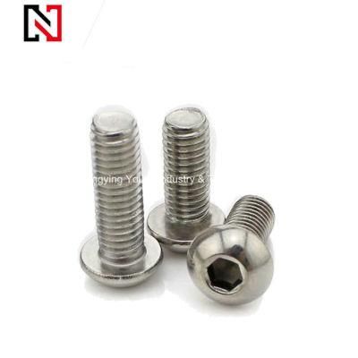 Stainless Steel Hexagon Socket Button-Headed Screw with DIN ISO JIS ANSI Standard