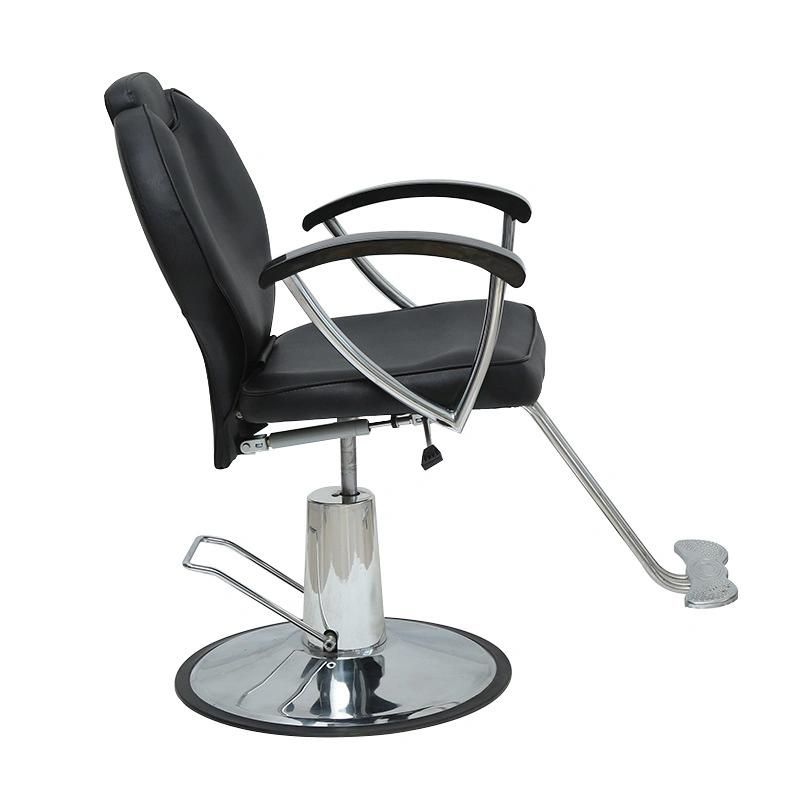 Hl-1161 Salon Barber Chair for Man or Woman with Stainless Steel Armrest and Aluminum Pedal