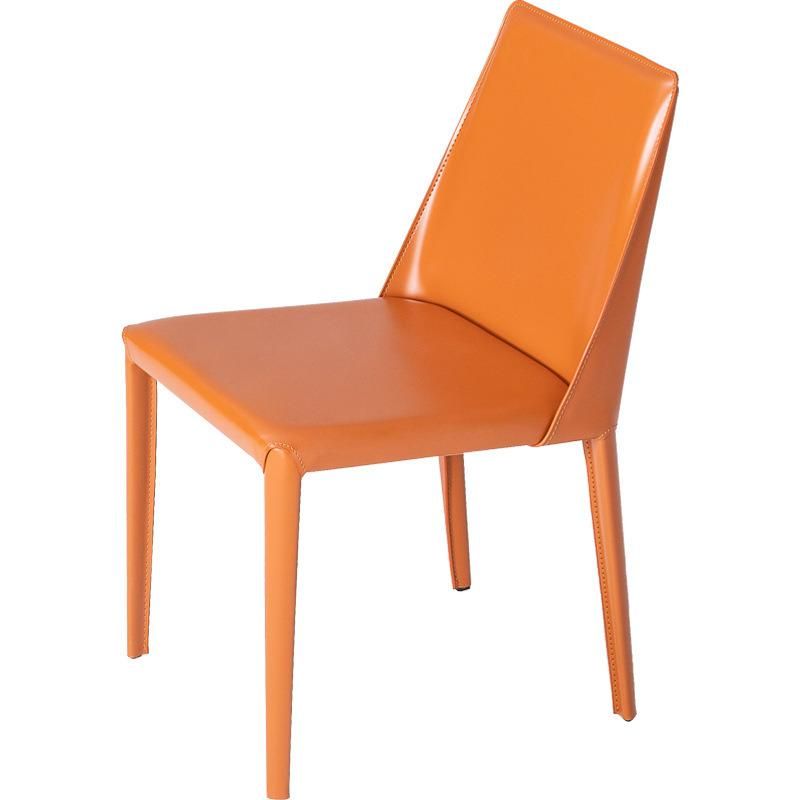Modern Furniture Design Metal Leg Cafe Living Room PU Dining Chair