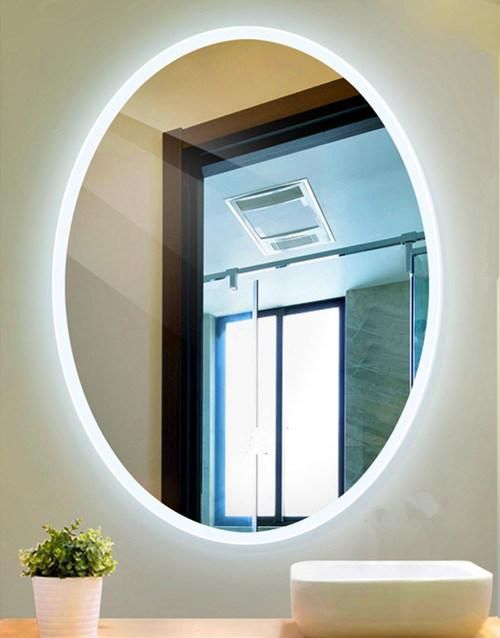 Foshan Factory New Style Modern Design Bathroom Furniture Lighting Round LED Glass Mirror
