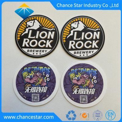 Custom Pulp Board Absorbent Paper Glass Coaster for Hotel