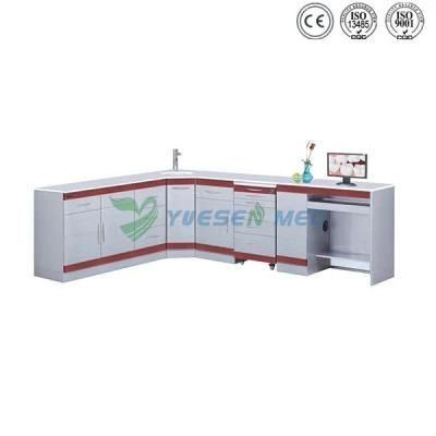 Medical Dental Clinic Stainless Steel Corner Cabinet