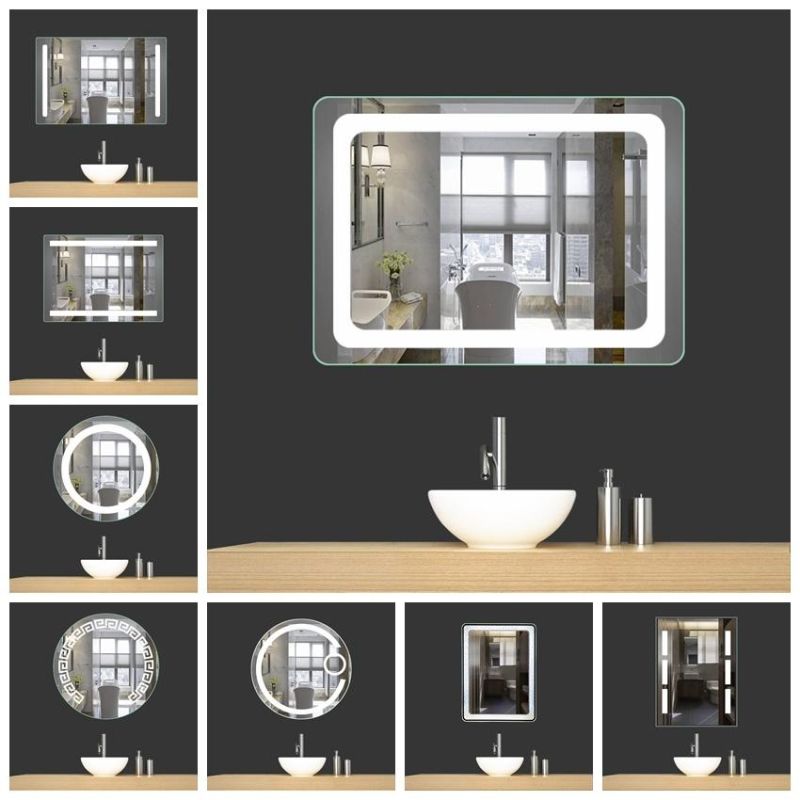 Home Decoration Wall Mounted LED Bathroom Mirror Furniture Mirror with Touch Sensor