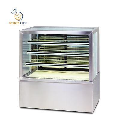 Good Quality Hot Sale Display Cabinet Tempered Glass Refrigerated Bench Autodefrost Cake Display Refrigerator