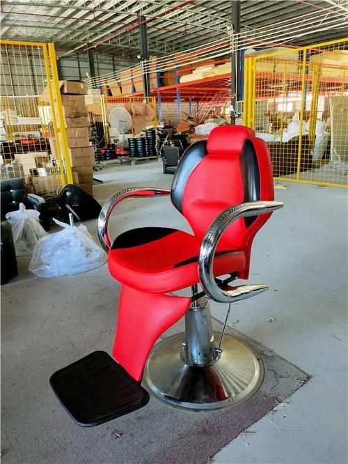 Hl-1033b 2021 Salon Barber Chair for Man or Woman with Stainless Steel Armrest and Aluminum Pedal