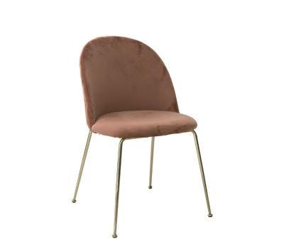 Wholesale Luxury Nordic Indoor Home Furniture Room Restaurant Dinning Velvet Modern Dining Chair