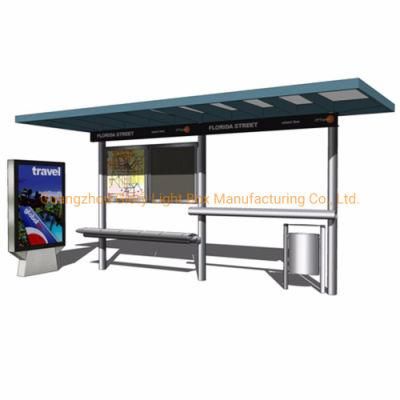 High Quality Outdoor Bus Stop Shelters for Sale with Bench