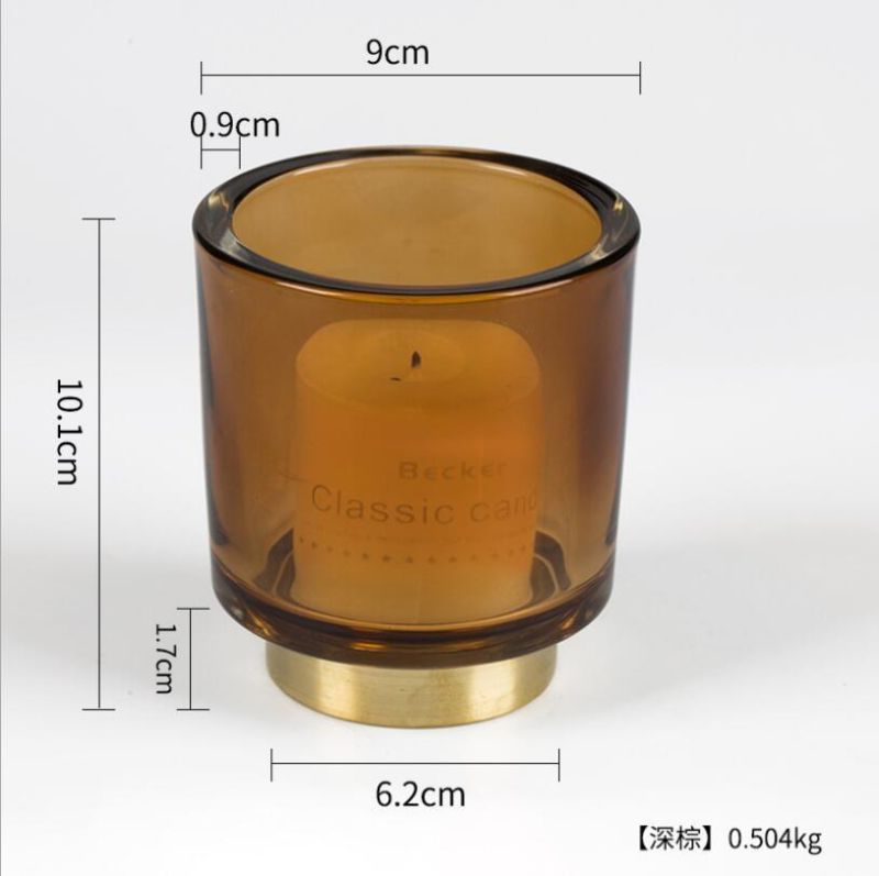 Vss Luxurious Thick Wall Tealight Glass Candle Holder for Home Decoration