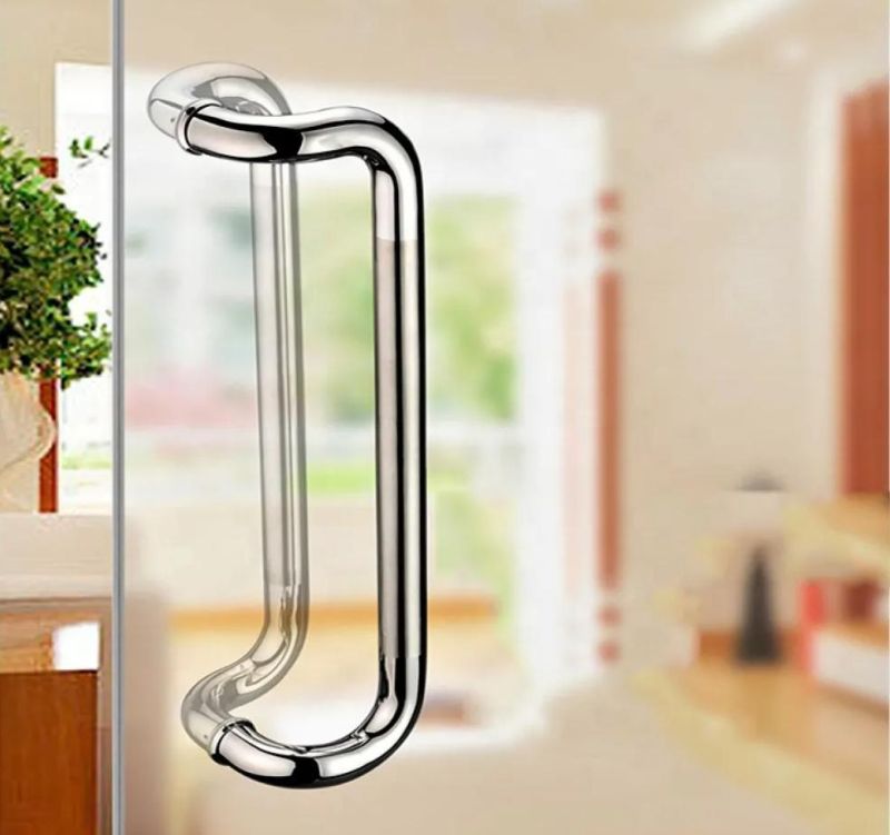 Square Pipe Stainless Steel 304 Cabinet Glass Door Handle Bathroom Door Handle with Factory Price