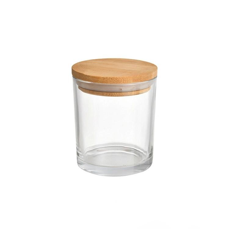 China Factory Direct Sale Empty Clear Scented Glass Candle Jars Candle Holders in Bulk