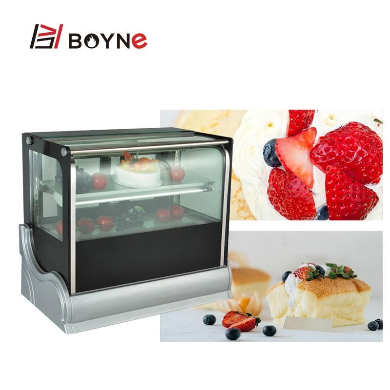Bakery Shop Table Top Commercial Bakery Cake Display Chiller Showcase