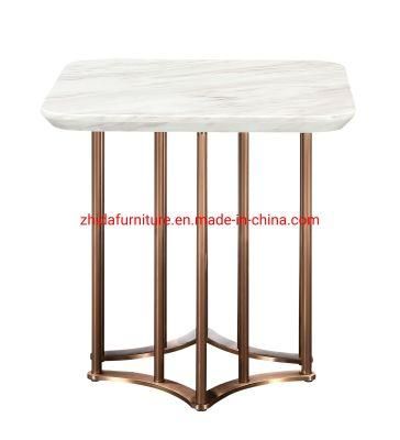 Square Home Lobby Hotel Marble Top Coffee Table for Hotel Bedroom
