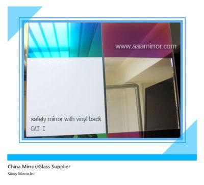 3mm - 6mm Vinyl Backed Safety Mirror Glass for Furnitures