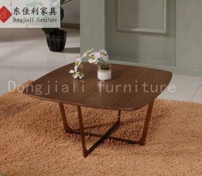 Morden Coffee Table with Wooden Top for Home Office Hotel