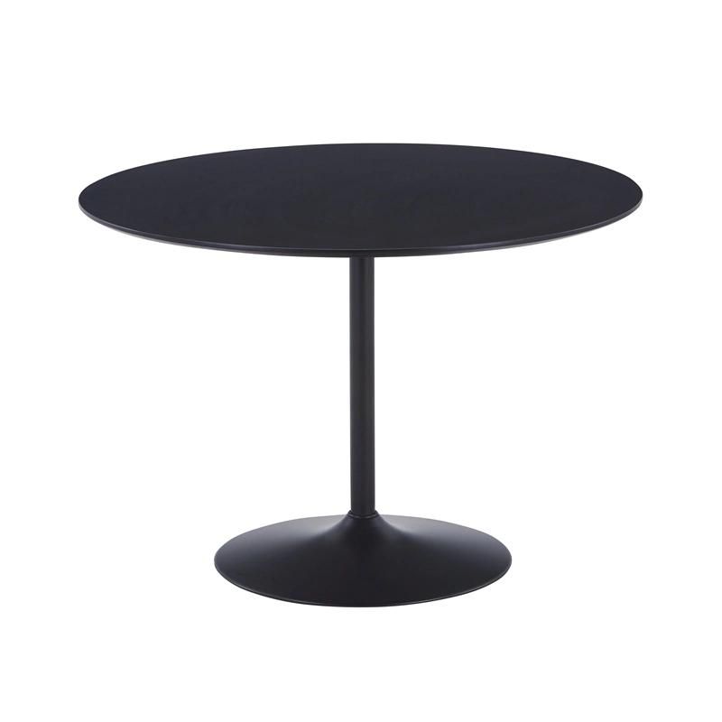 Luxury Home Restaurant Furniture Modern Design MDF Top Round Dining Table with Base
