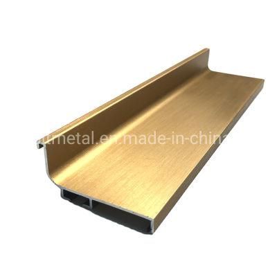 Decorative Gold Profile Aluminum Tile Trim Round Edge