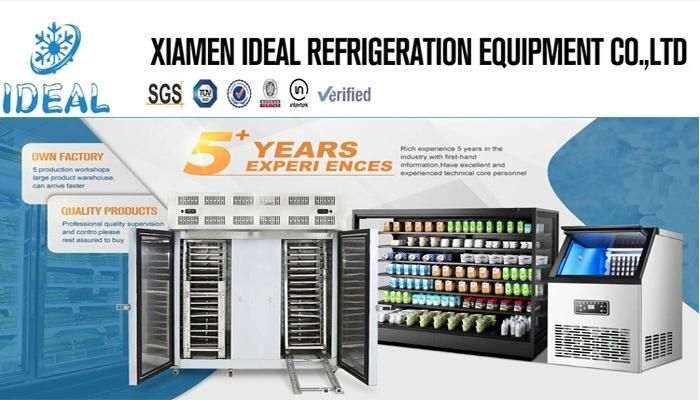 4 Doors Glass Vitrine Display Refrigerators Cabinet Factory